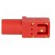 Socket | 4mm banana | 24A | red | gold-plated | PCB | insulated | 33.6mm фото 3