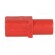 Socket | 4mm banana | 24A | red | gold-plated | PCB | insulated | 33.6mm image 7