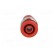 Socket | 4mm banana | 24A | red | nickel plated | screw,on panel | 34mm фото 9