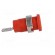 Socket | 4mm banana | 24A | red | nickel plated | screw,on panel | 34mm фото 7