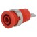 Socket | 4mm banana | 24A | red | nickel plated | screw,on panel | 34mm image 1