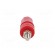 Socket | 4mm banana | 24A | red | nickel plated | on panel,screw | 36mm image 5