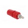Socket | 4mm banana | 24A | red | nickel plated | on panel,screw | 36mm image 4