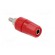 Socket | 4mm banana | 24A | red | nickel plated | on panel,screw | 36mm image 8