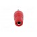 Socket | 4mm banana | 24A | red | nickel plated | on panel,screw | 36mm image 9