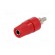 Socket | 4mm banana | 24A | red | nickel plated | on panel,screw | 36mm image 2