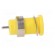 Socket | 4mm banana | 24A | yellow | nickel plated | screw,on panel image 7
