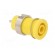 Socket | 4mm banana | 24A | yellow | nickel plated | on panel,screw image 8