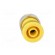Socket | 4mm banana | 24A | yellow | nickel plated | screw,on panel image 9