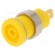 Socket | 4mm banana | 25A | 1kVDC | yellow | gold-plated | screw | 32mm image 1