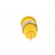 Socket | 4mm banana | 25A | 1kVDC | yellow | gold-plated | screw | 32mm paveikslėlis 5