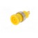 Socket | 4mm banana | 25A | 1kVDC | yellow | gold-plated | screw | 32mm paveikslėlis 2