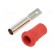 Socket | 4mm banana | 25A | 30VAC | 60VDC | red | nickel plated | on panel image 1