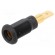 Socket | 4mm banana | 25A | black | gold-plated | Overall len: 30mm image 1