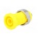 Socket | 4mm banana | 25A | Cutout: Ø12mm | yellow | nickel plated | 5mΩ image 2