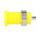 Socket | 4mm banana | 25A | Cutout: Ø12mm | yellow | nickel plated | 5mΩ paveikslėlis 3