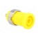 Socket | 4mm banana | 25A | Cutout: Ø12mm | yellow | nickel plated | 5mΩ paveikslėlis 8