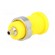 Socket | 4mm banana | 25A | Cutout: Ø12mm | yellow | nickel plated | 5mΩ paveikslėlis 6