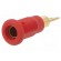 Socket | 4mm banana | 25A | red | gold-plated | Overall len: 30mm image 1
