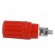 Socket | 4mm banana | 25A | red | insulated | crimped image 3