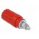 Socket | 4mm banana | 25A | red | insulated | crimped image 4