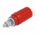 Socket | 4mm banana | 25A | red | insulated | crimped image 6