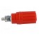 Socket | 4mm banana | 25A | red | insulated | crimped image 7