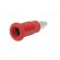 Socket | 4mm banana | 25A | red | nickel plated | Overall len: 26mm image 2