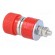 Socket | 4mm banana | 30A | 60VDC | red | nickel plated | screw,on panel image 4