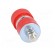 Socket | 4mm banana | 30A | 60VDC | red | nickel plated | screw,on panel image 5