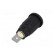 Socket | 4mm banana | 32A | 1.5kVDC | black | nickel plated | on panel image 6