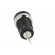 Socket | 4mm banana | 32A | 1kVDC | black | nickel plated | on panel image 5