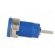 Socket | 4mm banana | 32A | 1kVDC | blue | nickel plated | on panel | 35mm image 3