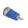 Socket | 4mm banana | 32A | 1kVDC | blue | nickel plated | on panel | 35mm image 4