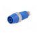 Socket | 4mm banana | 32A | 1kV | blue | nickel plated | screw | insulated image 2