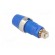 Socket | 4mm banana | 32A | 1kV | blue | nickel plated | screw | insulated image 4