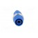 Socket | 4mm banana | 32A | 1kV | blue | nickel plated | screw | insulated paveikslėlis 9