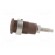 Socket | 4mm banana | 32A | 1kV | Cutout: Ø12.2mm | brown | nickel plated фото 3