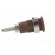 Socket | 4mm banana | 32A | 1kV | Cutout: Ø12.2mm | brown | nickel plated фото 7