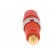 Socket | 4mm banana | 32A | 1kVDC | red | gold-plated | screw | insulated image 5