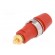 Socket | 4mm banana | 32A | 1kVDC | red | gold-plated | screw | insulated image 6