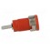 Socket | 4mm banana | 32A | 1kVDC | red | nickel plated | on panel | 35mm image 7