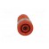 Socket | 4mm banana | 32A | 1kVDC | red | nickel plated | on panel | 35mm image 9