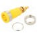 Socket | 4mm banana | 32A | 1kVDC | yellow | gold-plated | screw | 39mm image 1