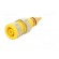 Socket | 4mm banana | 32A | 1kVDC | yellow | gold-plated | screw | 39mm image 2