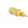 Socket | 4mm banana | 32A | 1kVDC | yellow | gold-plated | screw | 39mm image 4