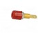 Socket | 4mm banana | 32A | 33VAC | 70VDC | red | gold-plated | on panel image 3