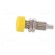 Socket | 4mm banana | 32A | 33VAC | 70VDC | yellow | nickel plated | 10mΩ image 3