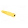 Socket | 4mm banana | 32A | 33VAC | 70VDC | yellow | nickel plated | Ø: 4mm image 8