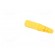 Socket | 4mm banana | 32A | 70VDC | yellow | nickel plated | on cable paveikslėlis 4
